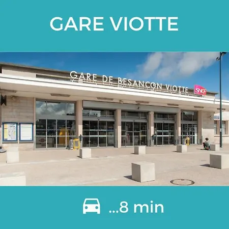 Appartement Nouveau - Grande Terrasse - L'horloge - Calme - Home-one Besançon